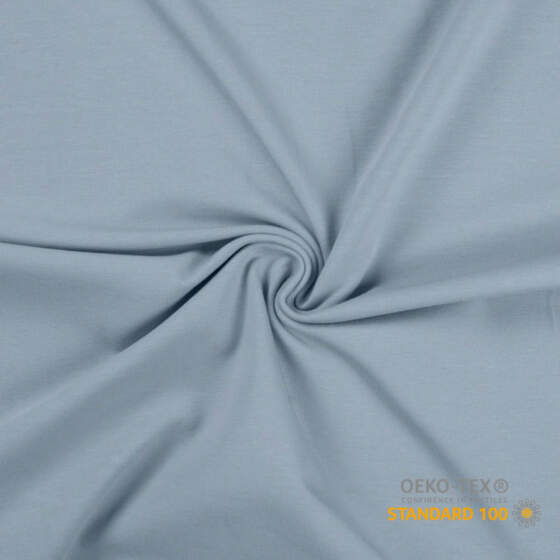 Bomulds jersey - Baby blå - Billede 1