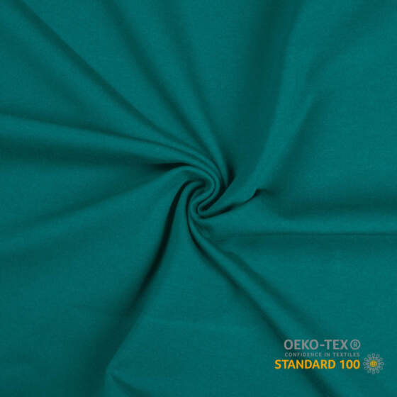 Bomulds jersey - Lys petrol