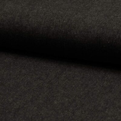 Denim-Black 7 OZ musta puuvilladenim 255 g/m²