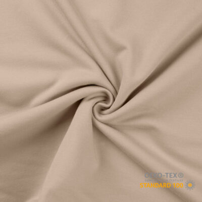 French Terry (unbrushed) - Sand, 230 g/m², Oeko-Tex 100