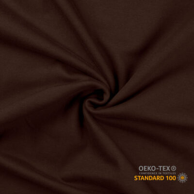 French Terry (unbrushed) Dark Brown 230 g/m² 158-163 cm Oeko-Tex