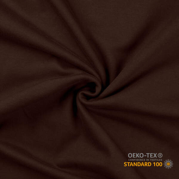 French Terry (unbrushed) Dark Brown 230 g/m² 158-163 cm Oeko-Tex