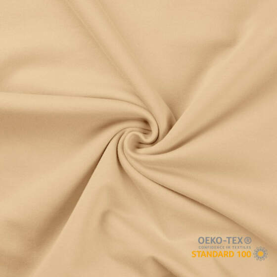French Terry brushed i farven Champagne, 230 g/m²