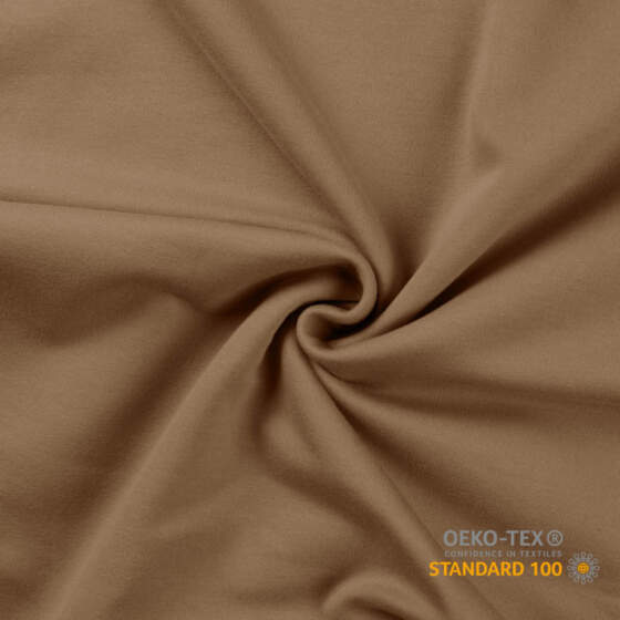 French Terry brushed i farven Taupe, 230 g/m²