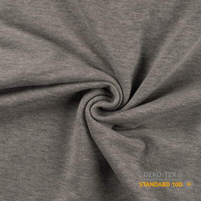 French Terry - Light gray melange - Image 1