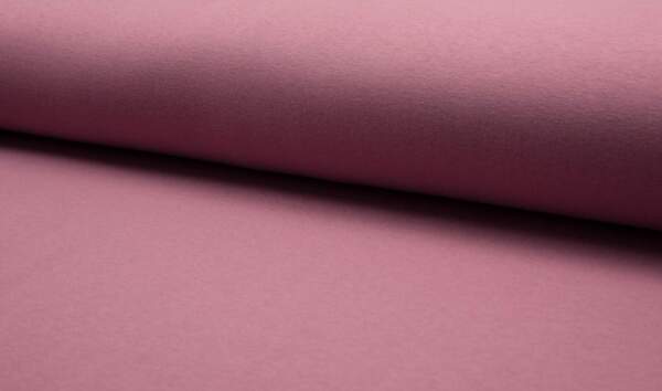 Old Rose jogging fabric in cotton and polyester, 150 cm wide, 220 g/m²