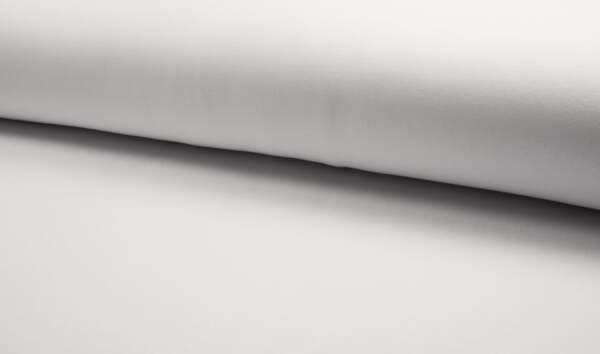 OPTICAL WHITE jogging fabric in pure white, 850 g/m² for sportswear and casual wear