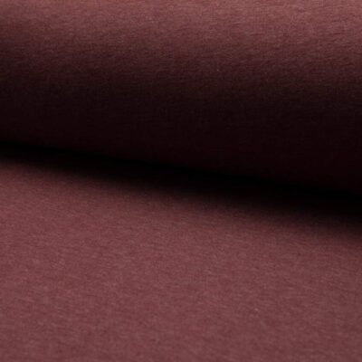 BORDO MELANGE joggingstof 280 g/m² 155-160 cm