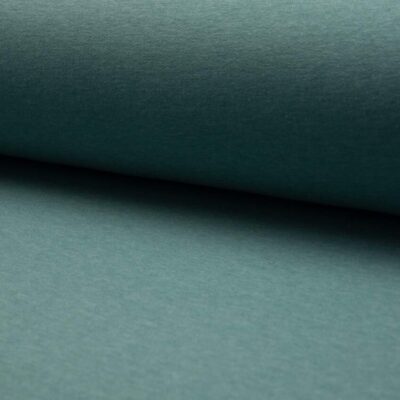 DUSTY MINT MELANGE joggingstof 280 g/m² 155-160 cm