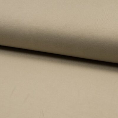 SAND bamboo jersey fabric in sand colour 230 g/m²