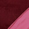 Bordeaux silk velour fabric for a Christmas collection
