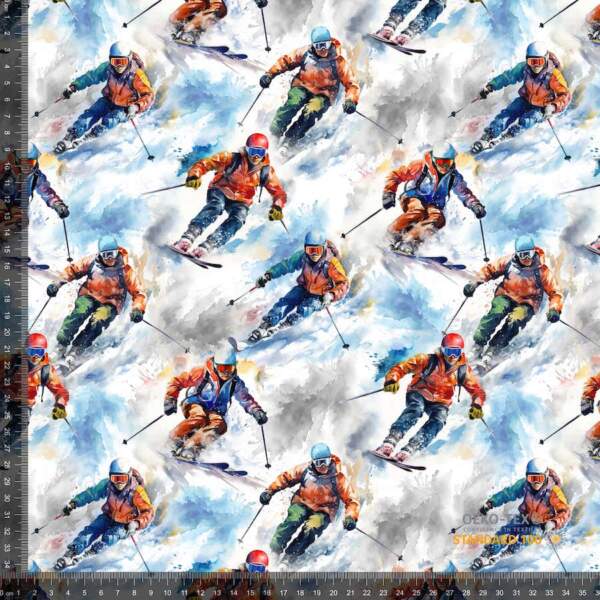 Skiing-measurement-min.jpg Jersey print med skiløbere i digitalprint på bomuld/lycra, 220 g/m²
