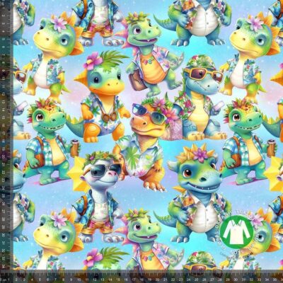 Jersey print with summer dinos - Image 1