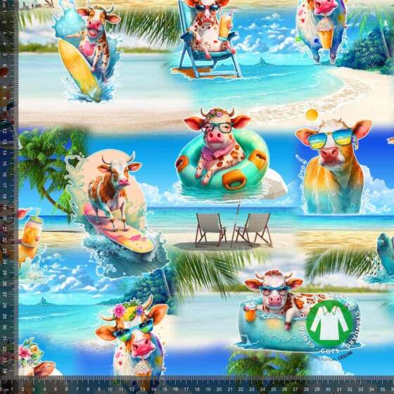 Jersey print med sommer køer - Image 1