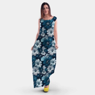 Jersey print sparling blue 2 - Image 2