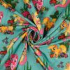 Bomuld/lycra jersey print My Little Pony i turkis, Oekotex