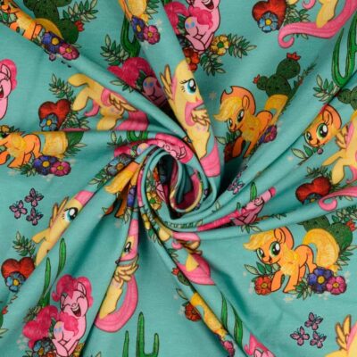 Jersey print with "My Little Pony" - Turquoise - Image 3