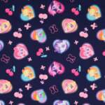My Little Pony cotton jersey print - navy 200 g/m²