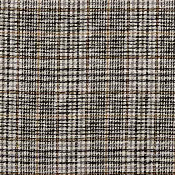 TARTAN - BLACK / WHITE / OCRE