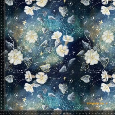 Jersey print with moonflowers - Image 1