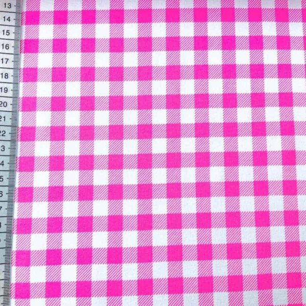 Jersey with checks (pink)