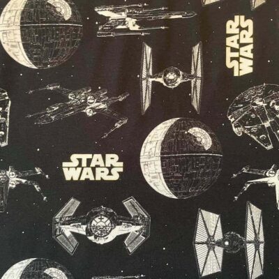 Jersey print med Star Wars 1 licensprint i bomuld lycra 200 g/m²