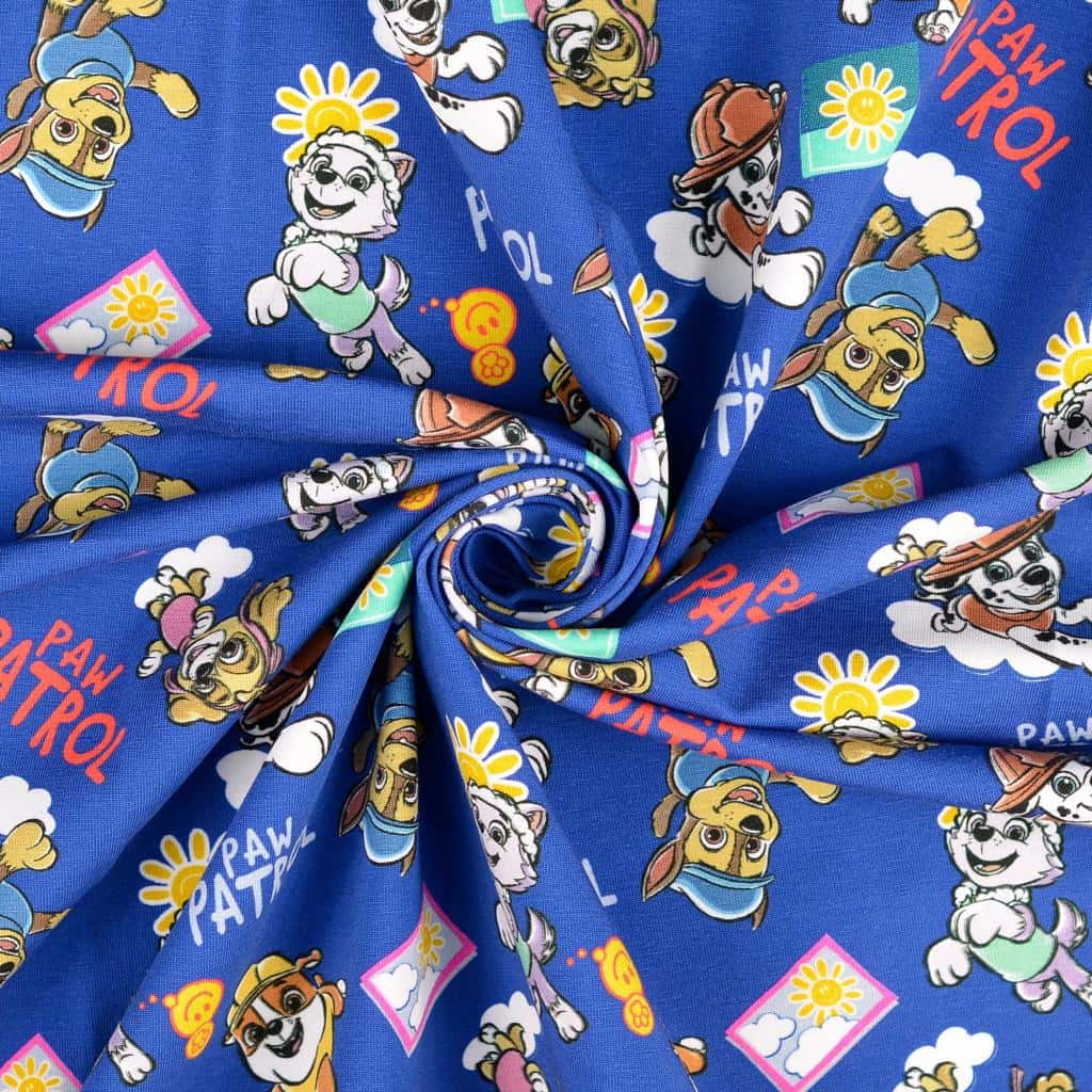 Jersey print med Paw Patrol 2 - blå