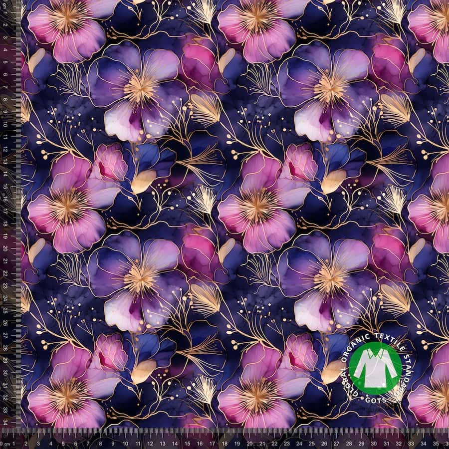 Jersey print med med smukke Azalea blomster