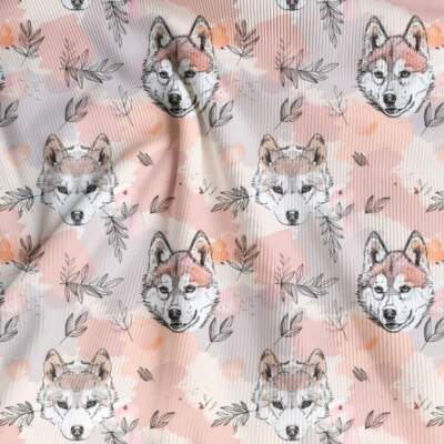 Rib jersey - Wolf