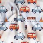 Rib jersey - Police & fire trucks