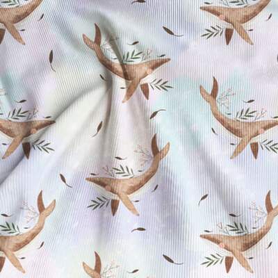 Rib jersey - Brown whales