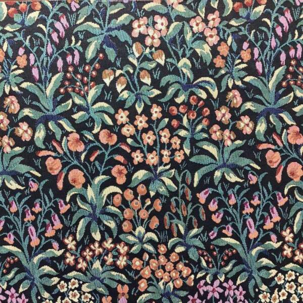 Gobelin -- Fleurs Gob flowers in blue and orange