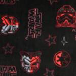 Fleece fabric with Star Wars print - 100% polyester 270 g/m²