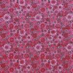 Jersey print with small retro flowers - pink