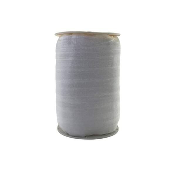 Folding elastic - White Shiny foldable elastic - White
