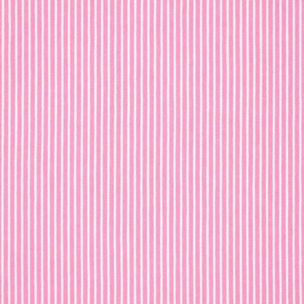 Striped light pink denim fabric by the metre with stretch