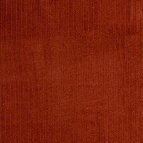 Wide-wale corduroy in terracotta colour, 280 g/m², 142 cm wide