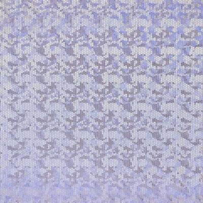 Detail of gold foil print on lavender jersey