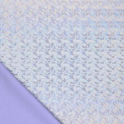 Foil jersey lavender for dance and festive wear