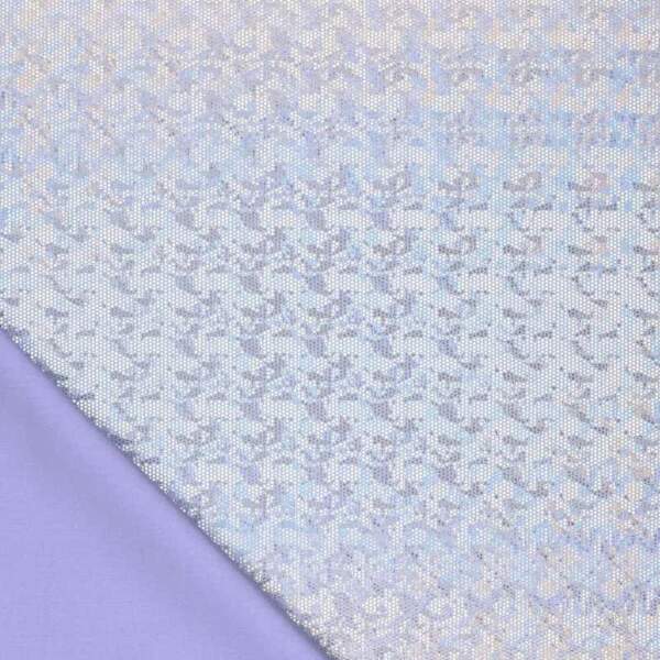 Foil jersey lavender for dance and festive wear