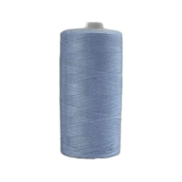 Baby blue sewing thread, 1000 m, 100% polyester