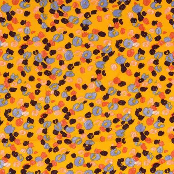 Viscose with abstract dots yellow - Image 1