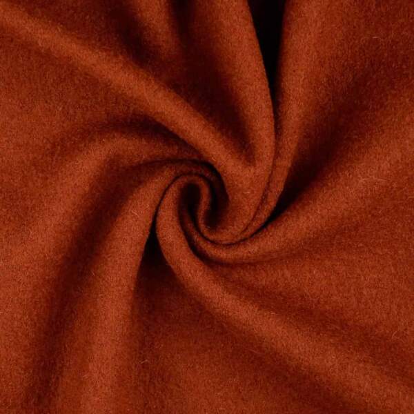 Boiled wool - Burnt orange