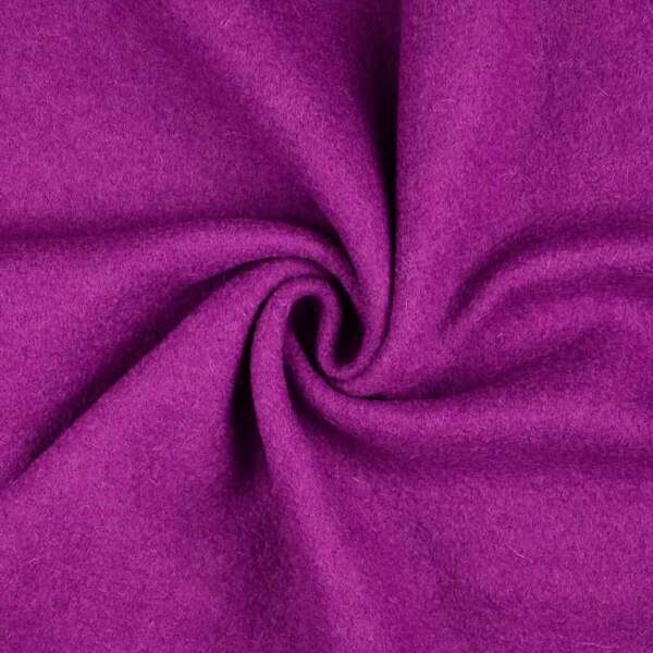 Boiled wool - Fuchsia purple