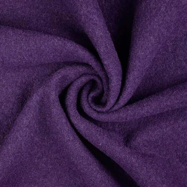 Boiled wool - Dark purple