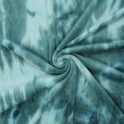 Jogging (Minky) - Tie dye Petrol