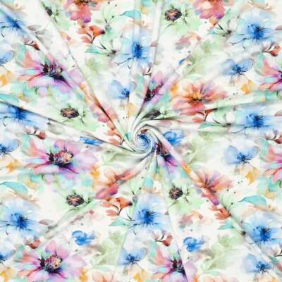 Viscose jersey Crepe - Floral 2