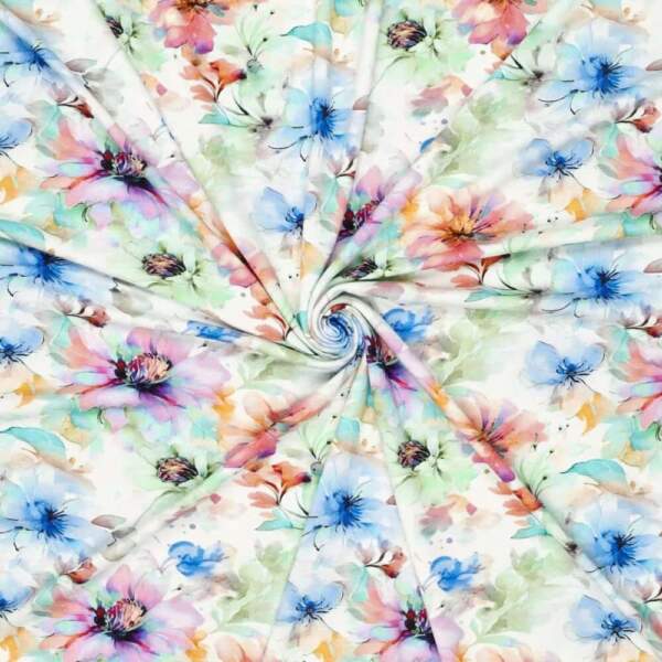 20643-320 Viscose jersey Crepe - Floral 2