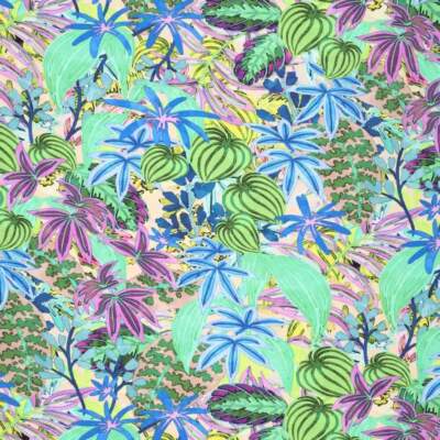Jersey print - Tropical garden 2