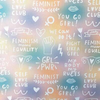 Canvas digital print - You go girl! in 100% cotton canvas, 230 g/m², 140 cm